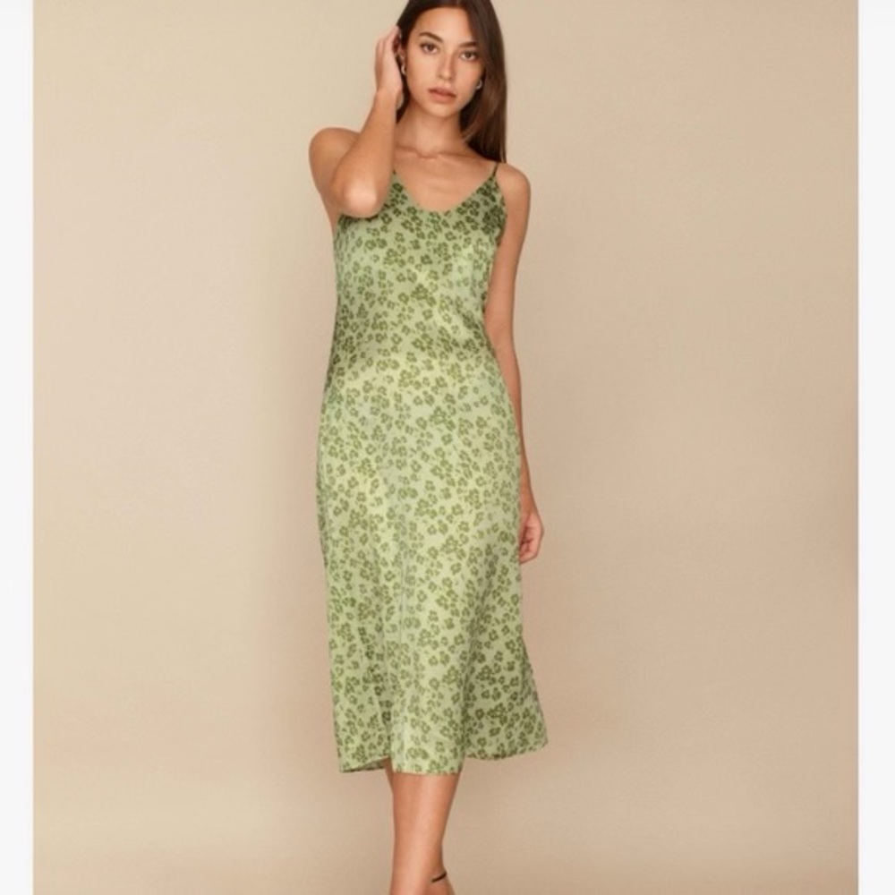 Reformation silk dress in alexia floral